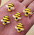 Resin Cabochon Bees- (10 pieces)