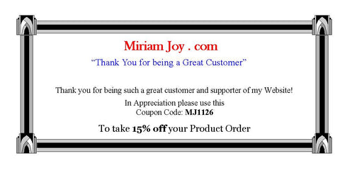 Take 15% Off your Product Purchase - Until 1-28-13