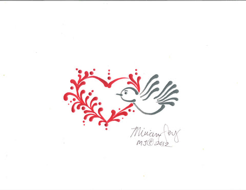 Heart and Bird V4
