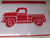 Red Truck & Holiday Stencils package #1 - Large Set