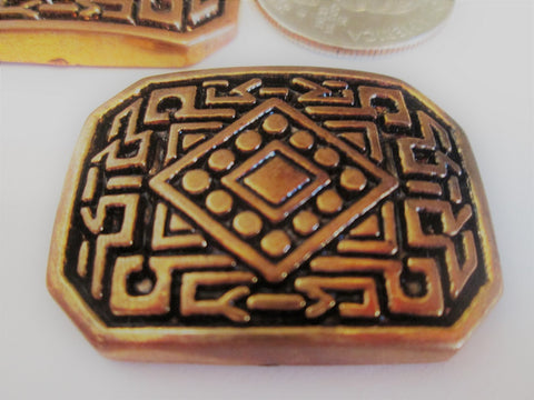 Aztec Gold Tile Embellishment/Button