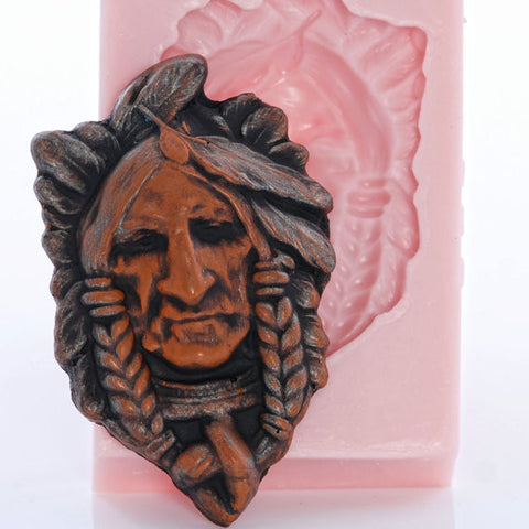 NEW "INDIAN CHIEF" Silicone Mold