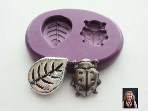 NEW "Ladybug & Leaf" Silicone Mold