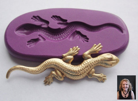"Leaping Lizard" Silicone Mold - Fun and Easy to Use!