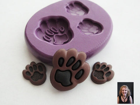 "PAW PRINTS" Silicone Mold