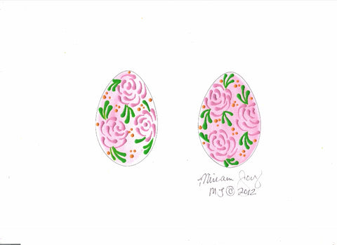 Free Rose Easter Egg pattern