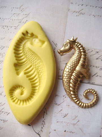 NEW - Detailed Large Sea Horse Silicone Mold