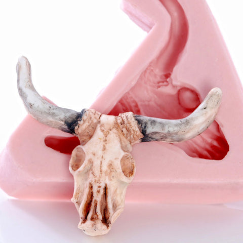 NEW - "LONGHORN SKULL" Silicone Mold