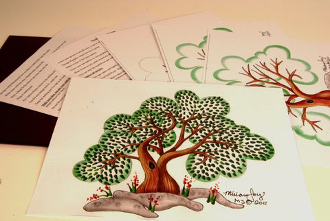 Summer in Bloom Tree pattern