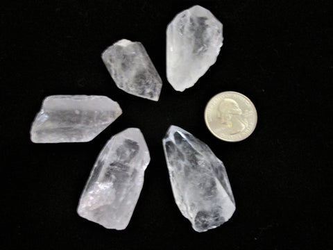 Arkansas  Quartz Crystal Points - (5) Larger Pieces