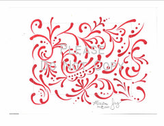 Red Swirls pattern