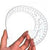 Long Comma Shaped Plastic Transparent French Curve Ruler