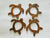 Sea Turtle Ocean Shapes 3" Rusty Metal Vintage Designs