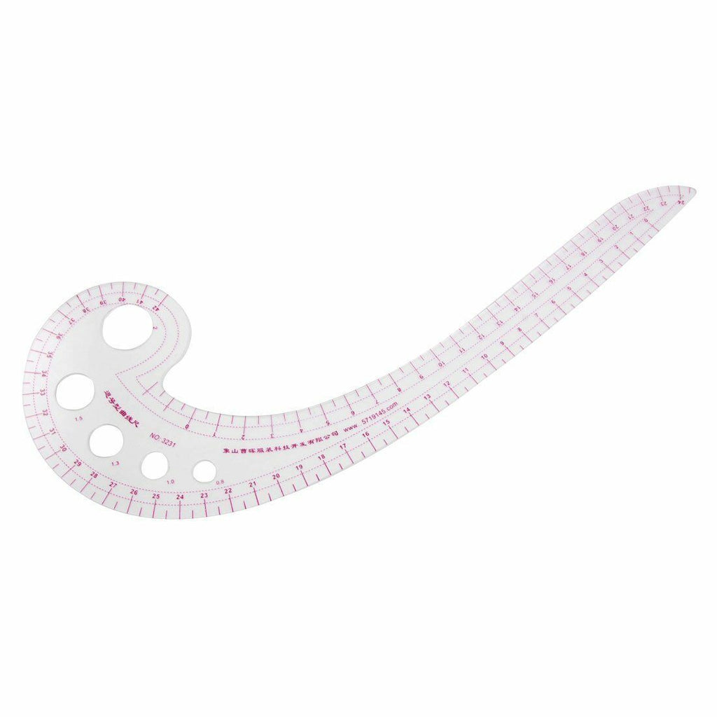 1 Pc Long Comma Shaped Plastic Transparent French Curve Ruler Stationery  For Garment Cutting And Proofing - AliExpress