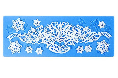 Christmas / Anniversary Series Bell Snowflake Lace Mold / Mat