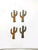 Cactus Desert Shapes 3" Rusty Metal Vintage Designs